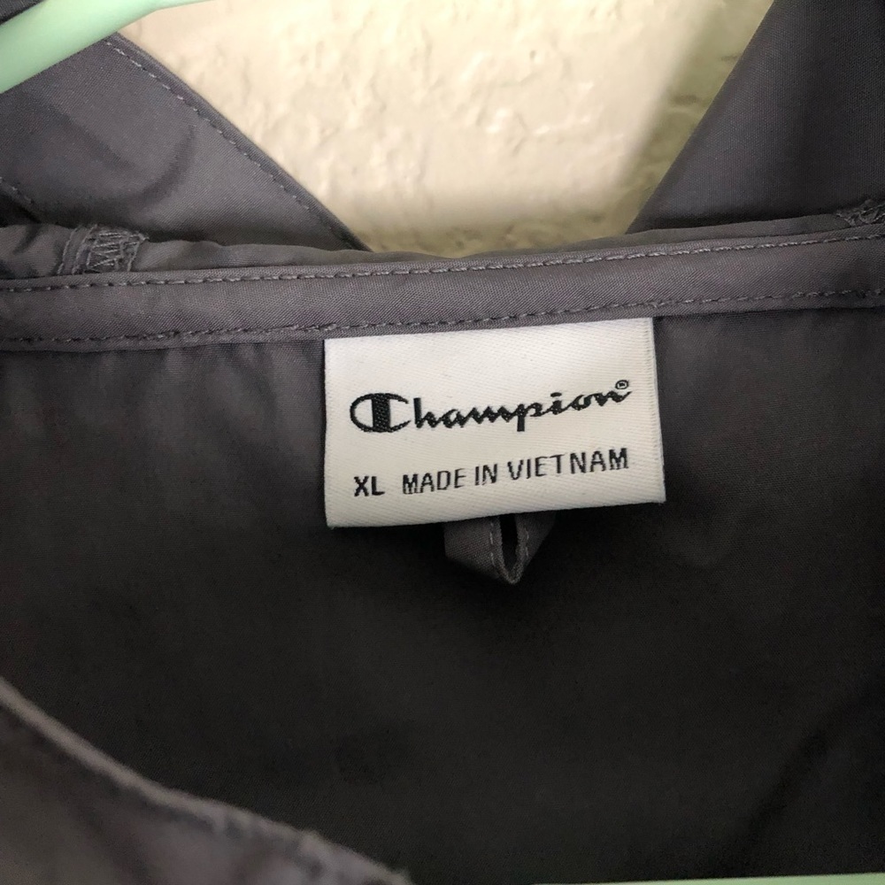 Champion Windbreaker 1/4 Zipper Pullover Jacket XL - Picture 4 of 8